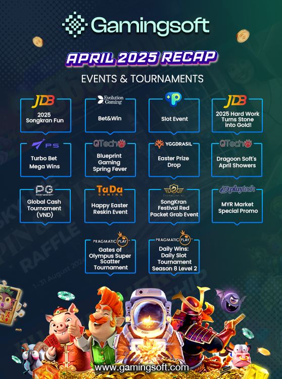 April 2025 Tournament and Event Recap mobile Banner - GamingSoft