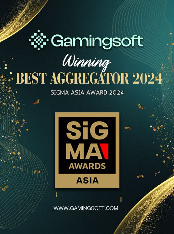 GamingSoft winning Best Aggregator 2024 SiGMA ASIA AWARD 2024 mobile Banner - GamingSoft