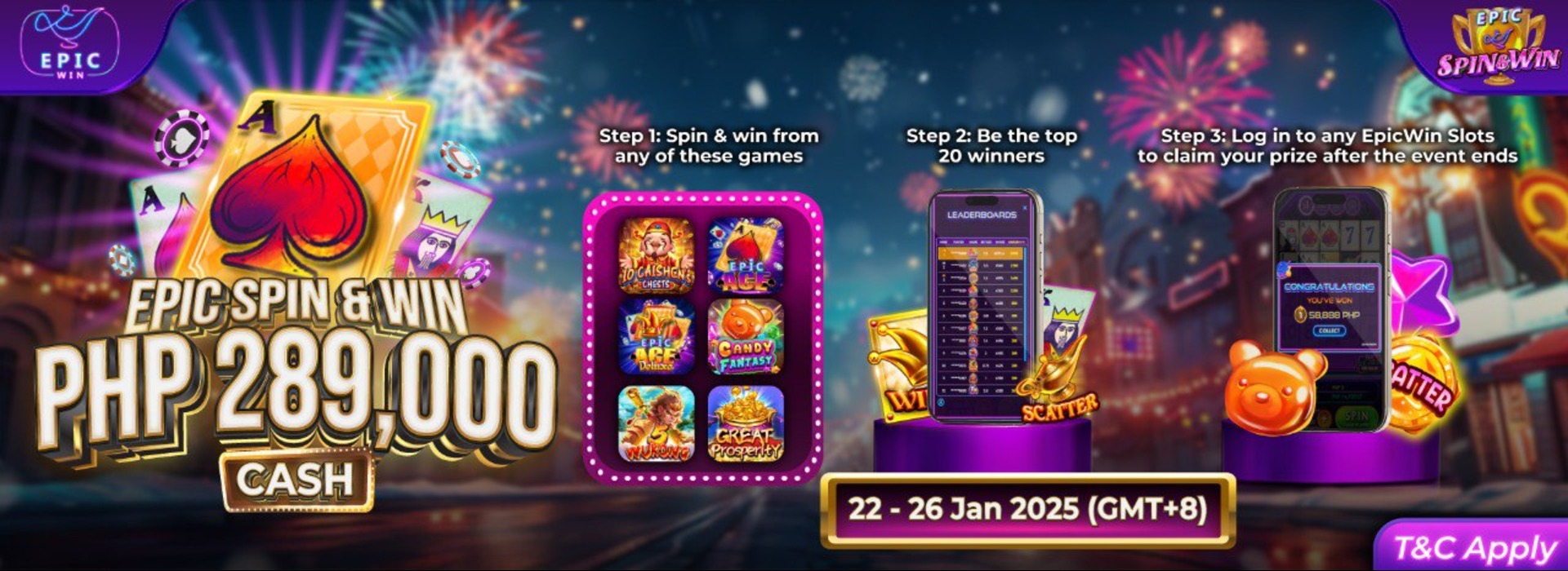 EpicWin - Epic Spin & Win Tournament (PHP)