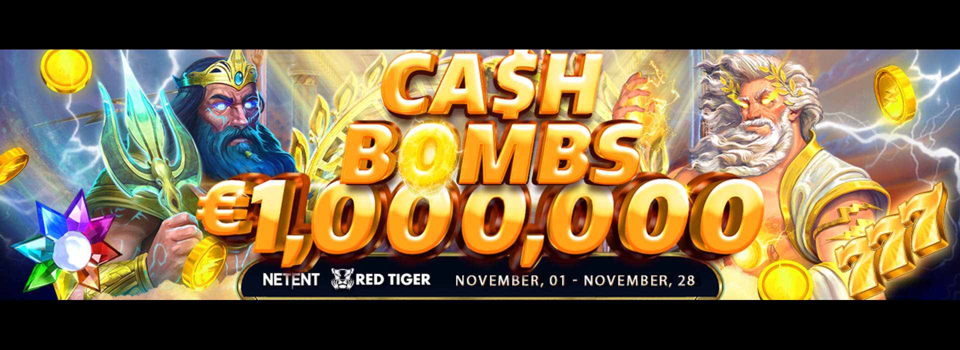 NETENT and FlowGaming’s - Cash Bombs Network Promotion