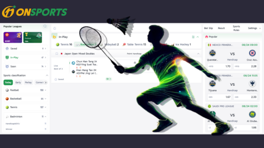 The Badminton Game From On Sports Sportsbook