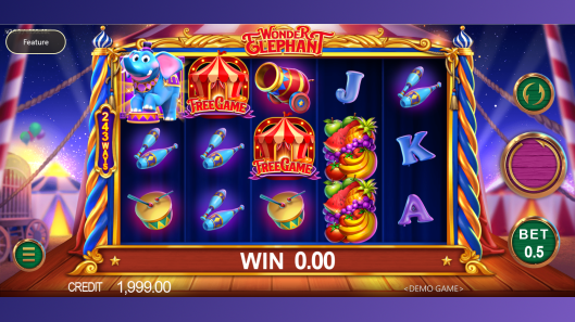 Wonder Elephant is a animals & circus Theme Slot Game Provided by the Vendor Partner JDB- GamingSoft